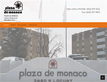 Tablet Screenshot of plazademonaco.com
